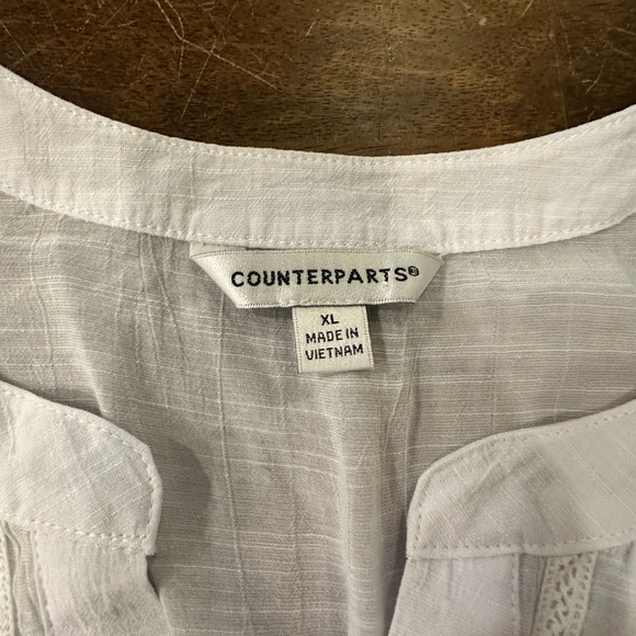 Counterparts White Casual Button Down Shirt - Picture 4 of 6